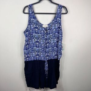 Department 222 Drawstring Waist Romper